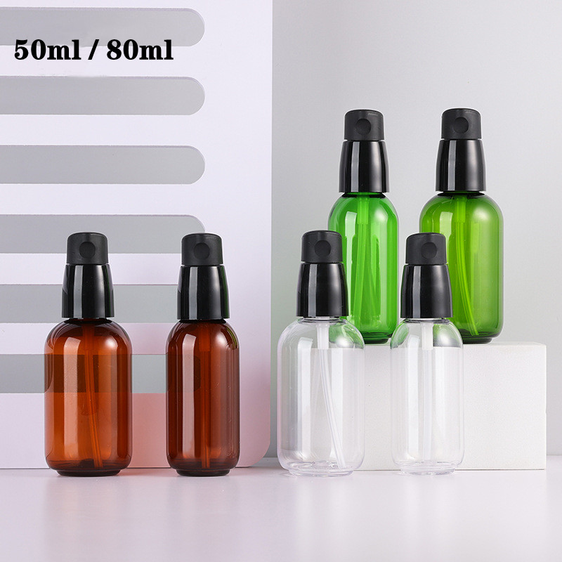 Luxury Skincare Packaging - Lüks 50ml 80ml Yeşil Şeffaf Kahverengi