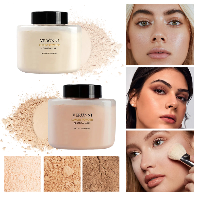Luxury Skincare Tools - 6 Renk Lüks Pudra, Kadın Yüz